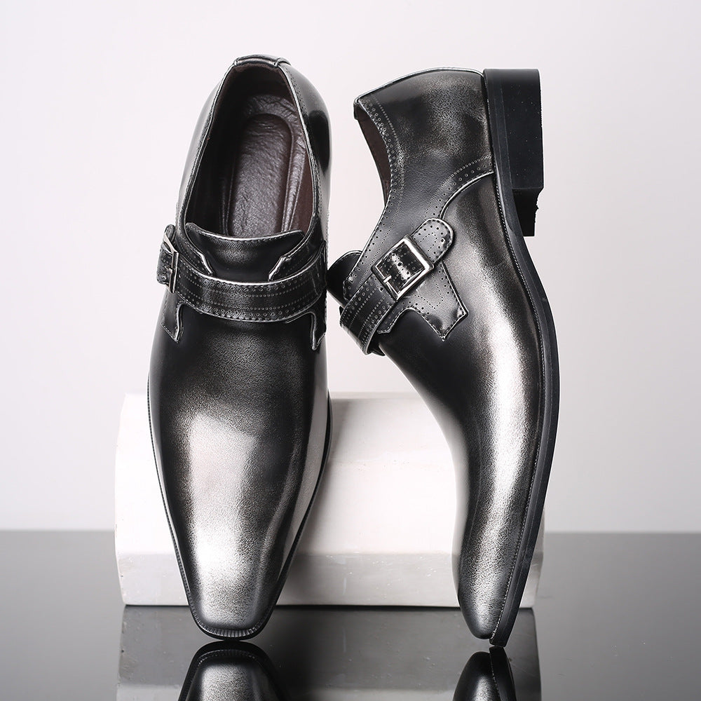 Business-casual Formal Mens Leather Shoes