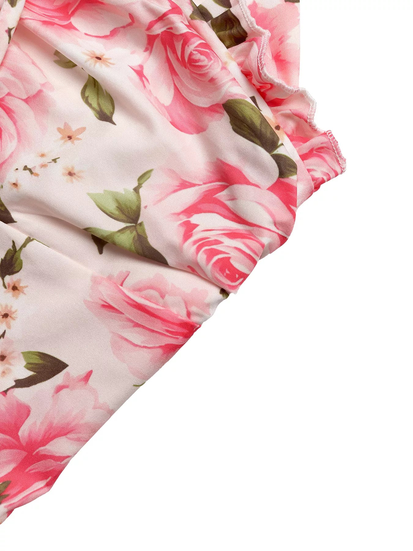 Floral Print Halter Neck Midi Dress