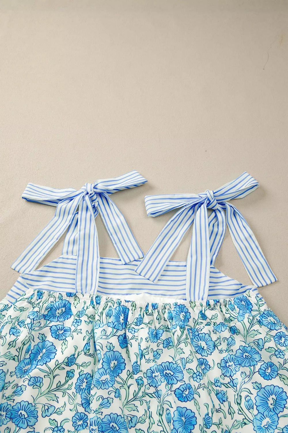 Floral Print Tie-Strap Mini Dress