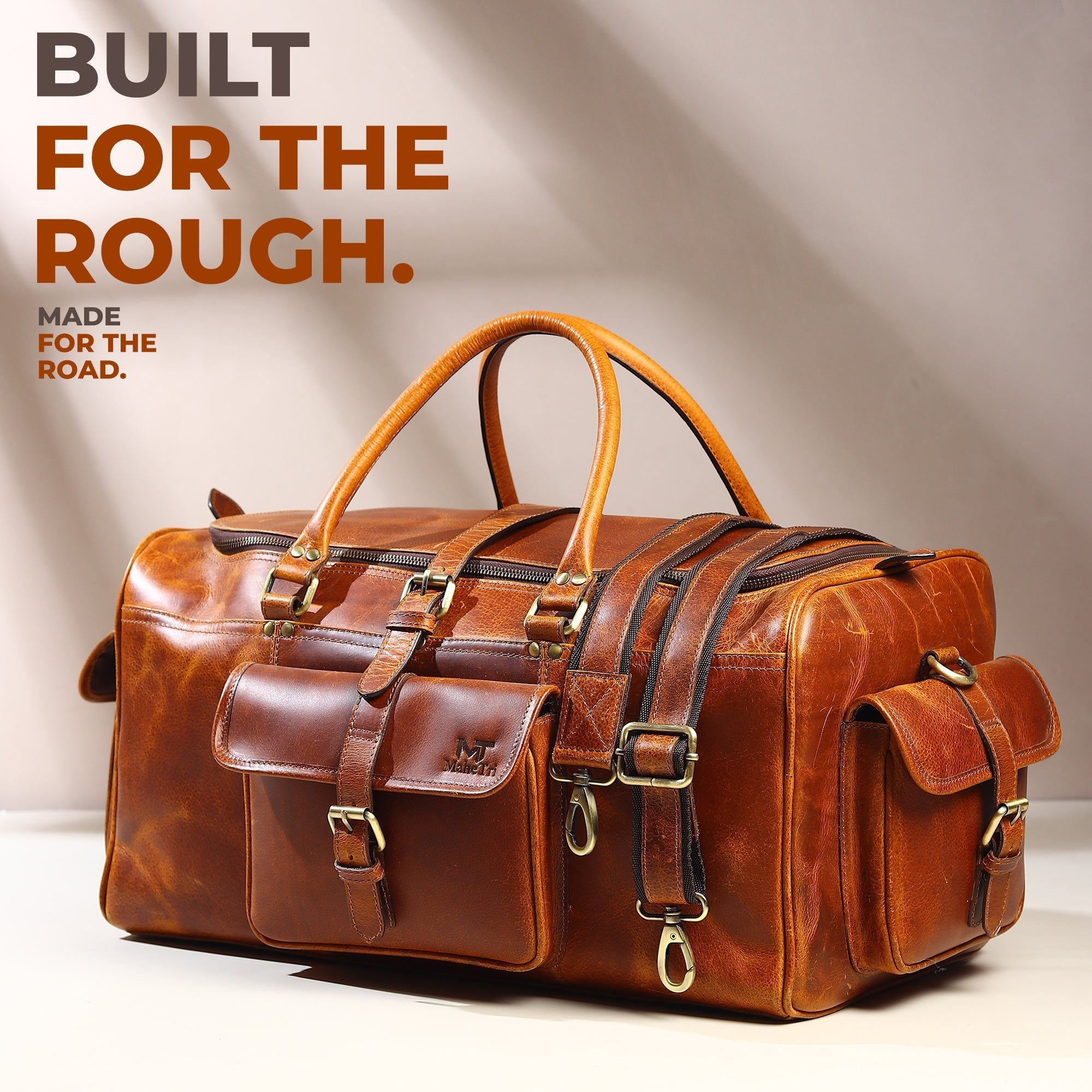 Berlin Leather Weekender Duffle Bag - Overture Gifts