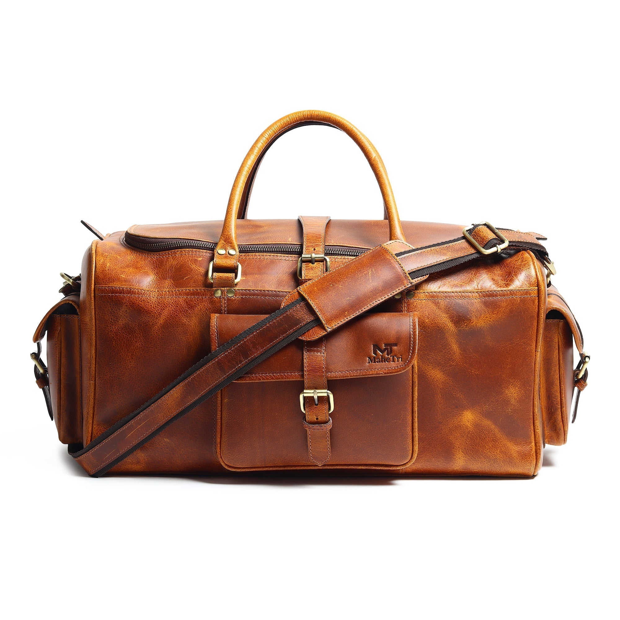 Berlin Leather Weekender Duffle Bag - Overture Gifts