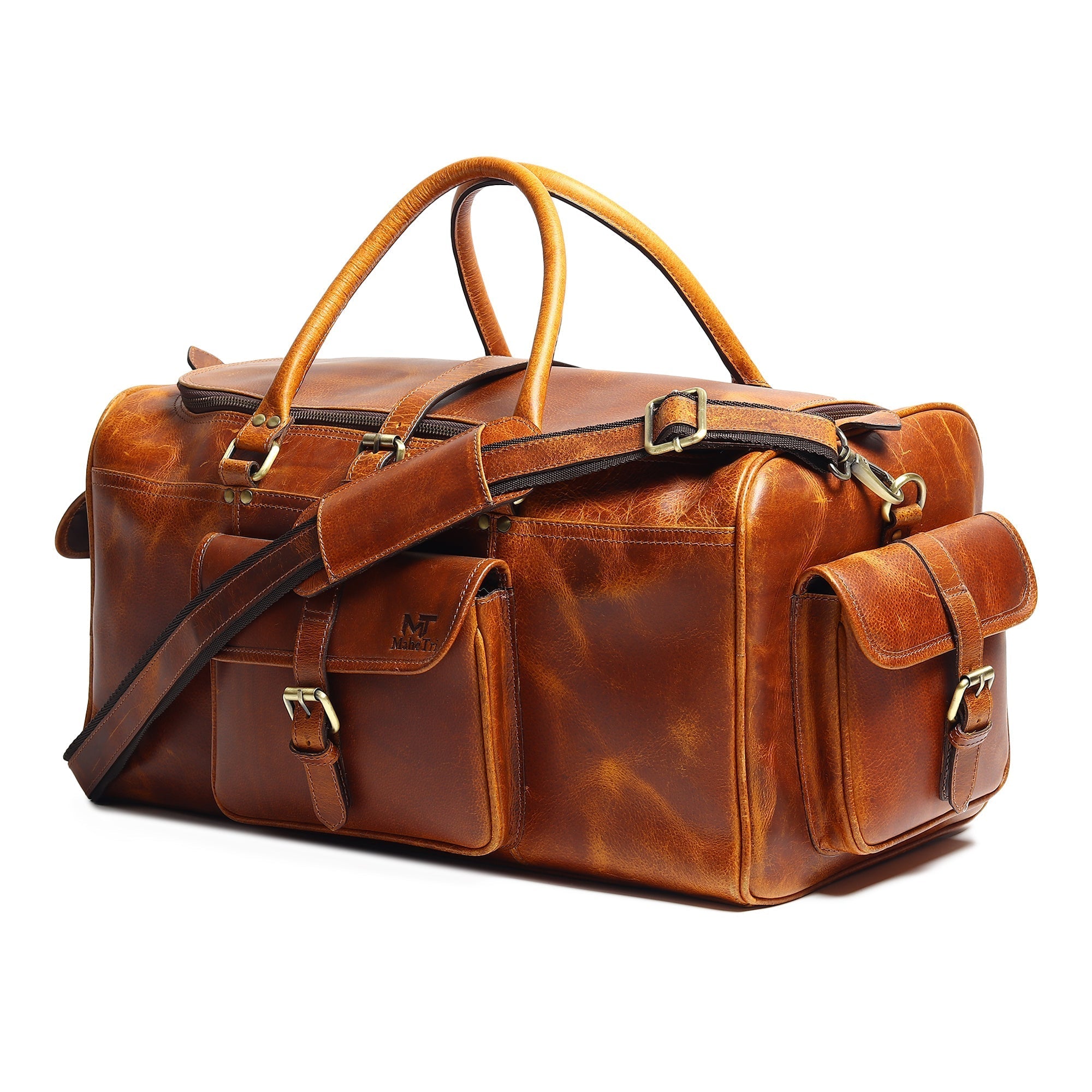 Berlin Leather Weekender Duffle Bag - Overture Gifts