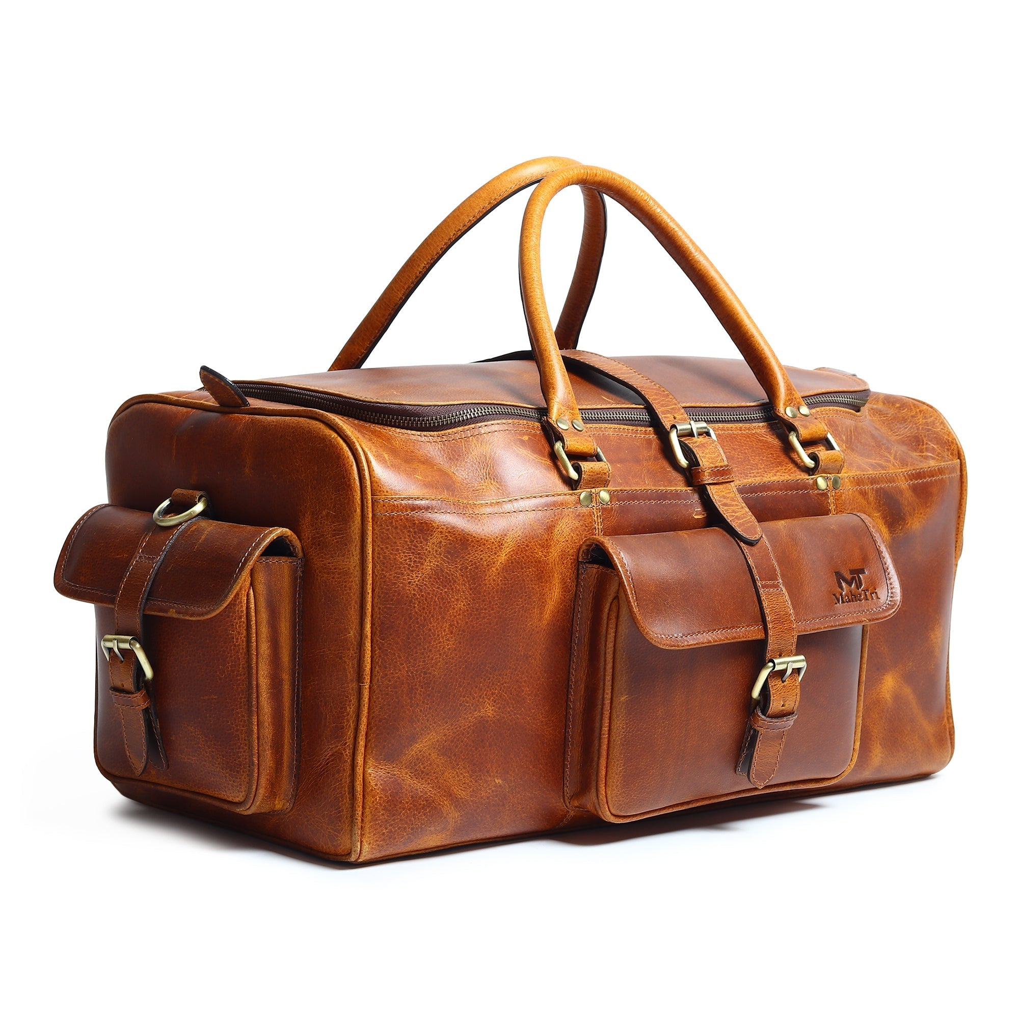 Berlin Leather Weekender Duffle Bag - Overture Gifts