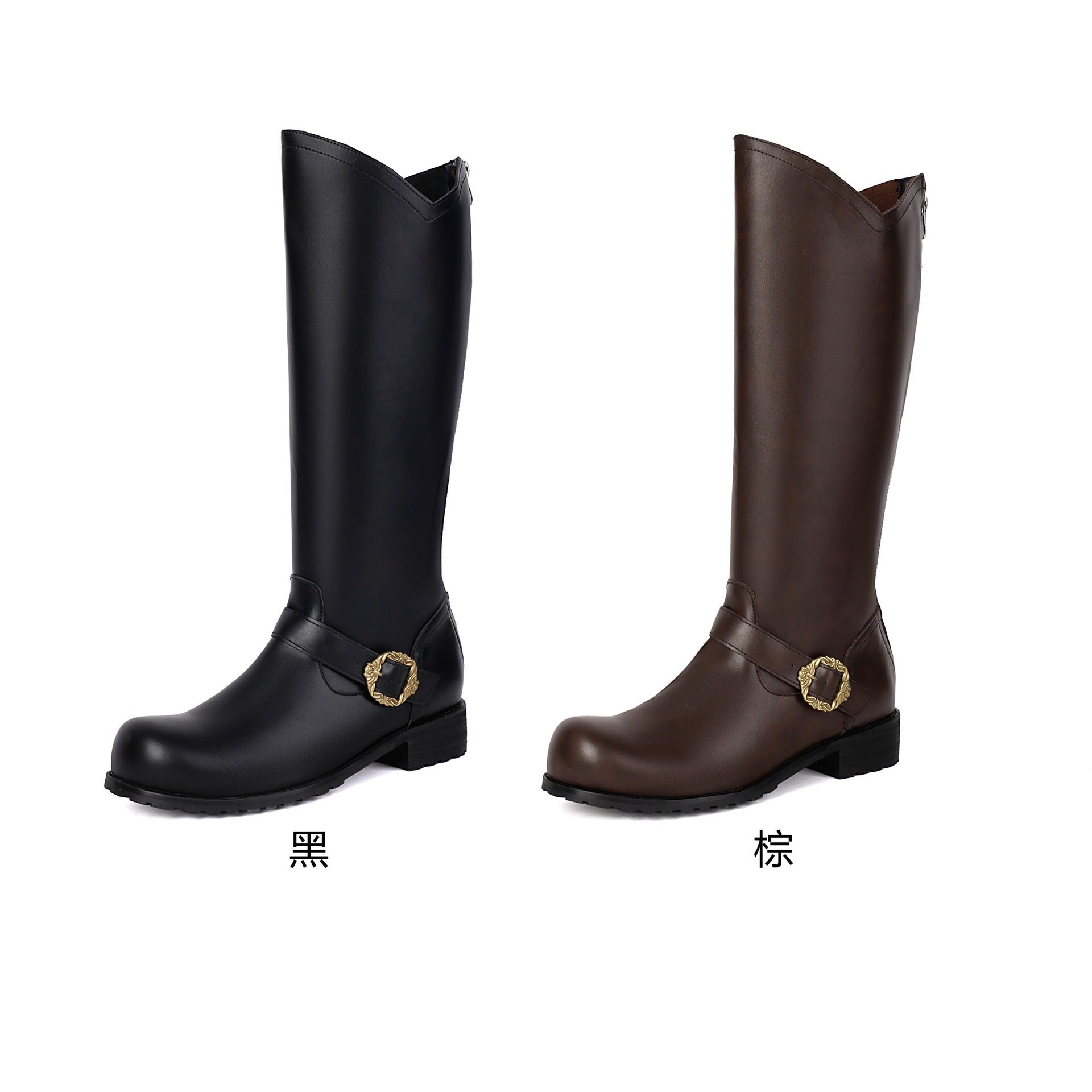 Retro Stage-performance Mens Leather Boots