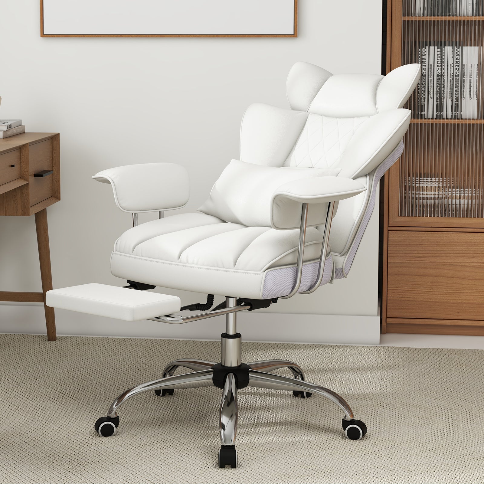 Big and Tall Executive Office Desk Chair with Footrest - Overture Gifts