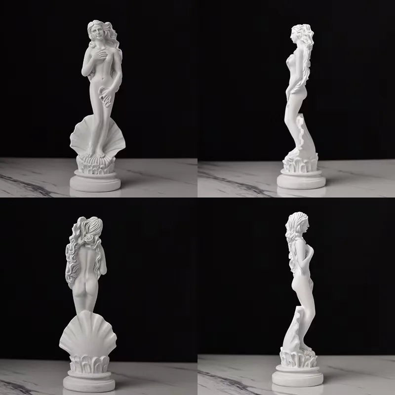 Birth of Venus Resin Statue Botticelli Inspired Greek Goddess Sculpture Roman Mythology Decor Classic Art Figure for Home Desk - Overture Gifts