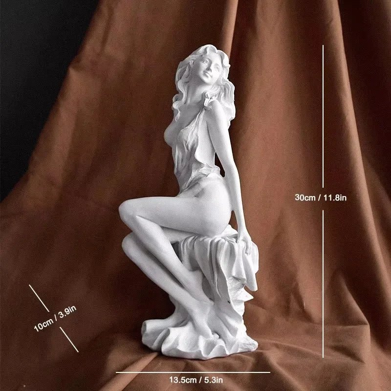 Birth of Venus Resin Statue Botticelli Inspired Greek Goddess Sculpture Roman Mythology Decor Classic Art Figure for Home Desk - Overture Gifts