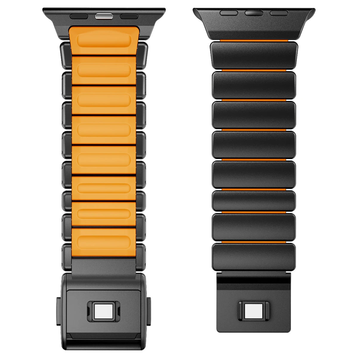 Premium Stainless Steel and Titanium Apple Watch Band | Soft Silicone Lining