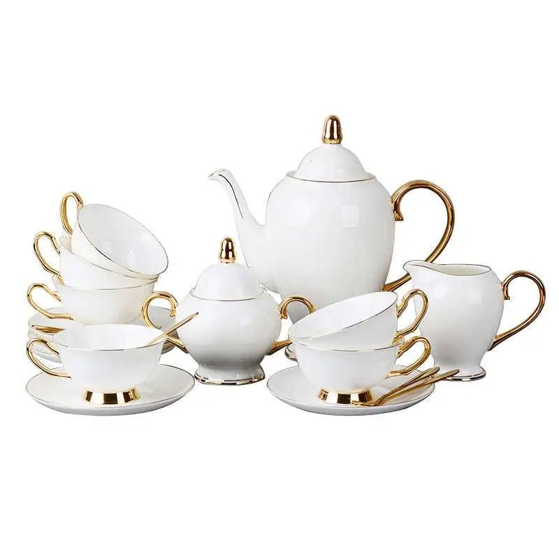 Bone China Coffee Cup and Saucer Afternoon Tea Set - Overture Gifts