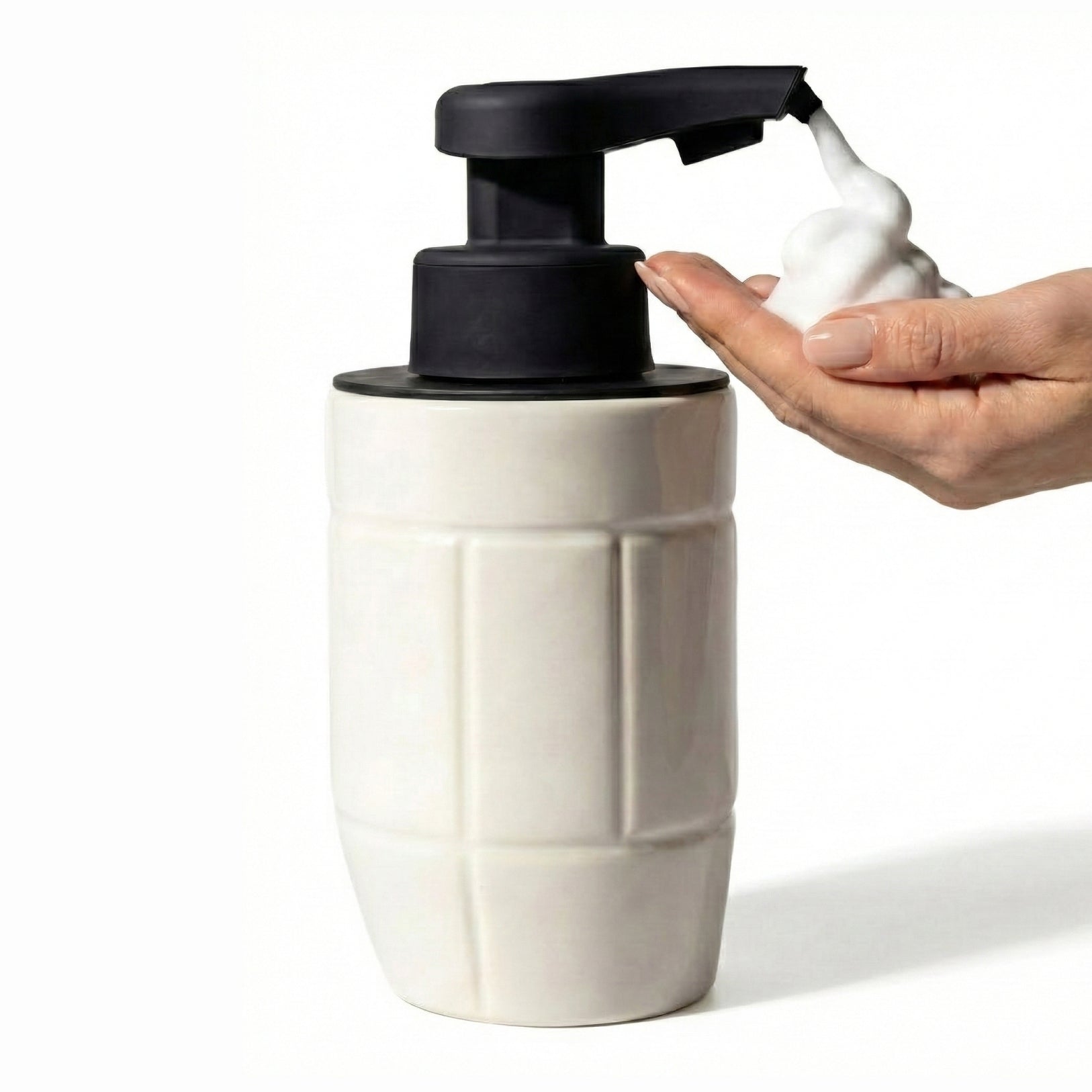BosilunLife Eco-Brutalism Automatic Foaming Soap Dispenser Recycled Eco-Clay - Overture Gifts