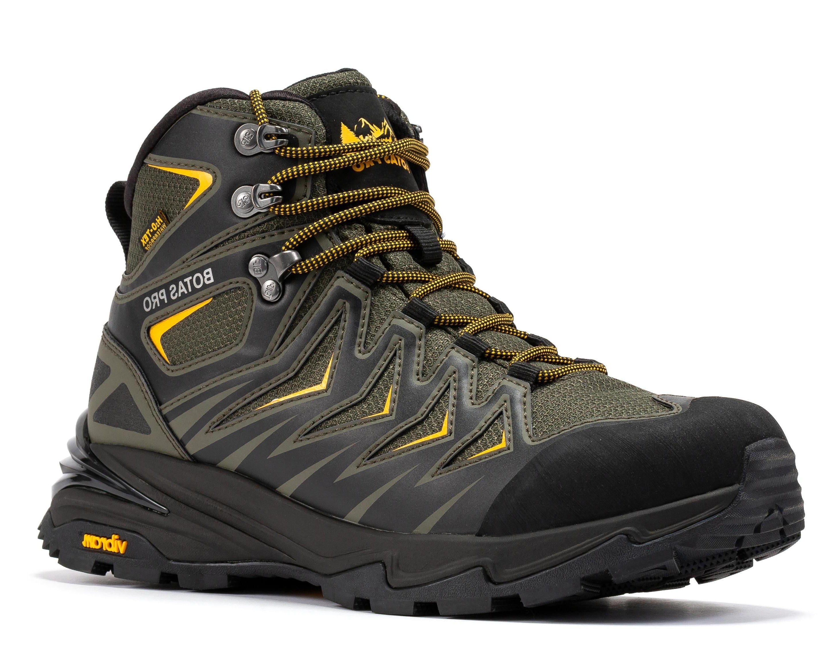 Botas Pro Metallic Green 6 Inch Waterproof Hiking Boots with VIBRAM® Traction Lug Outsole BP22111