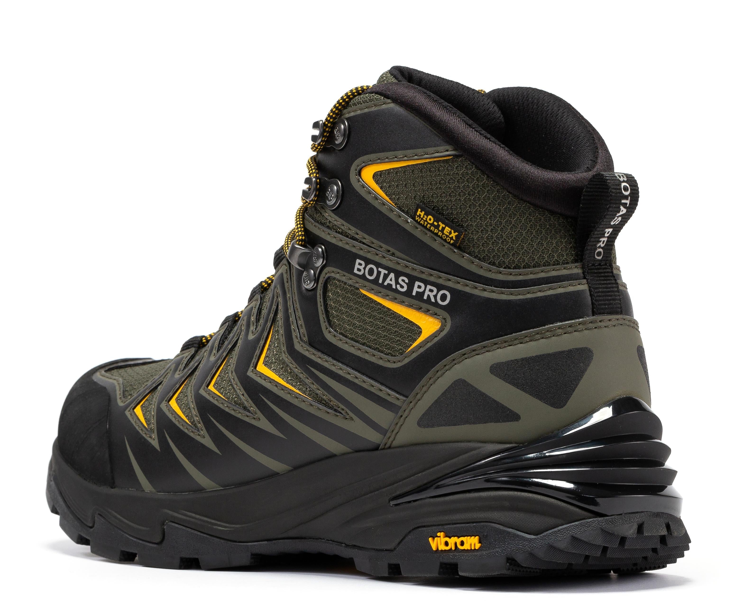 Botas Pro Metallic Green 6 Inch Waterproof Hiking Boots with VIBRAM® Traction Lug Outsole BP22111