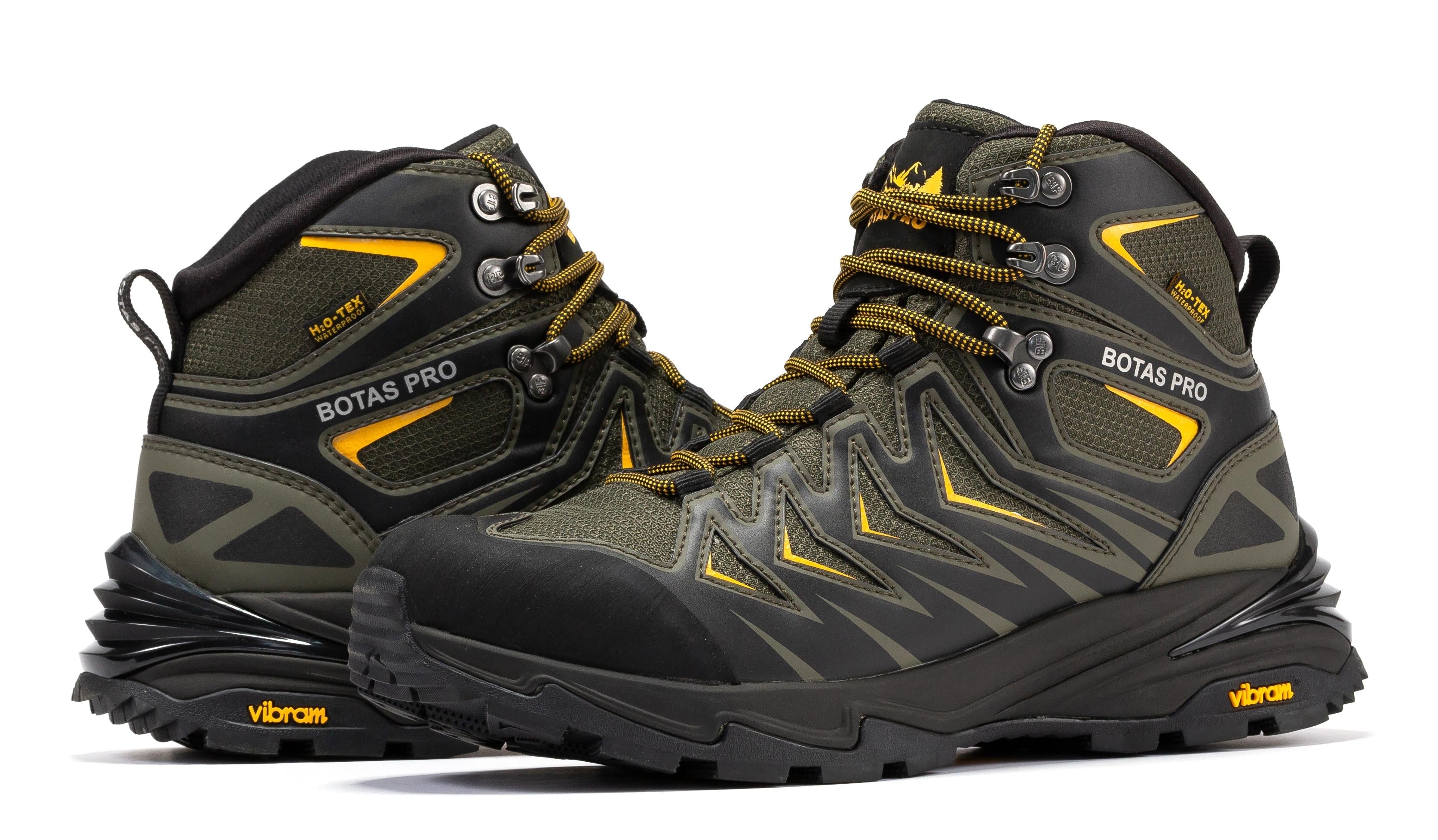 Botas Pro Metallic Green 6 Inch Waterproof Hiking Boots with VIBRAM® Traction Lug Outsole BP22111
