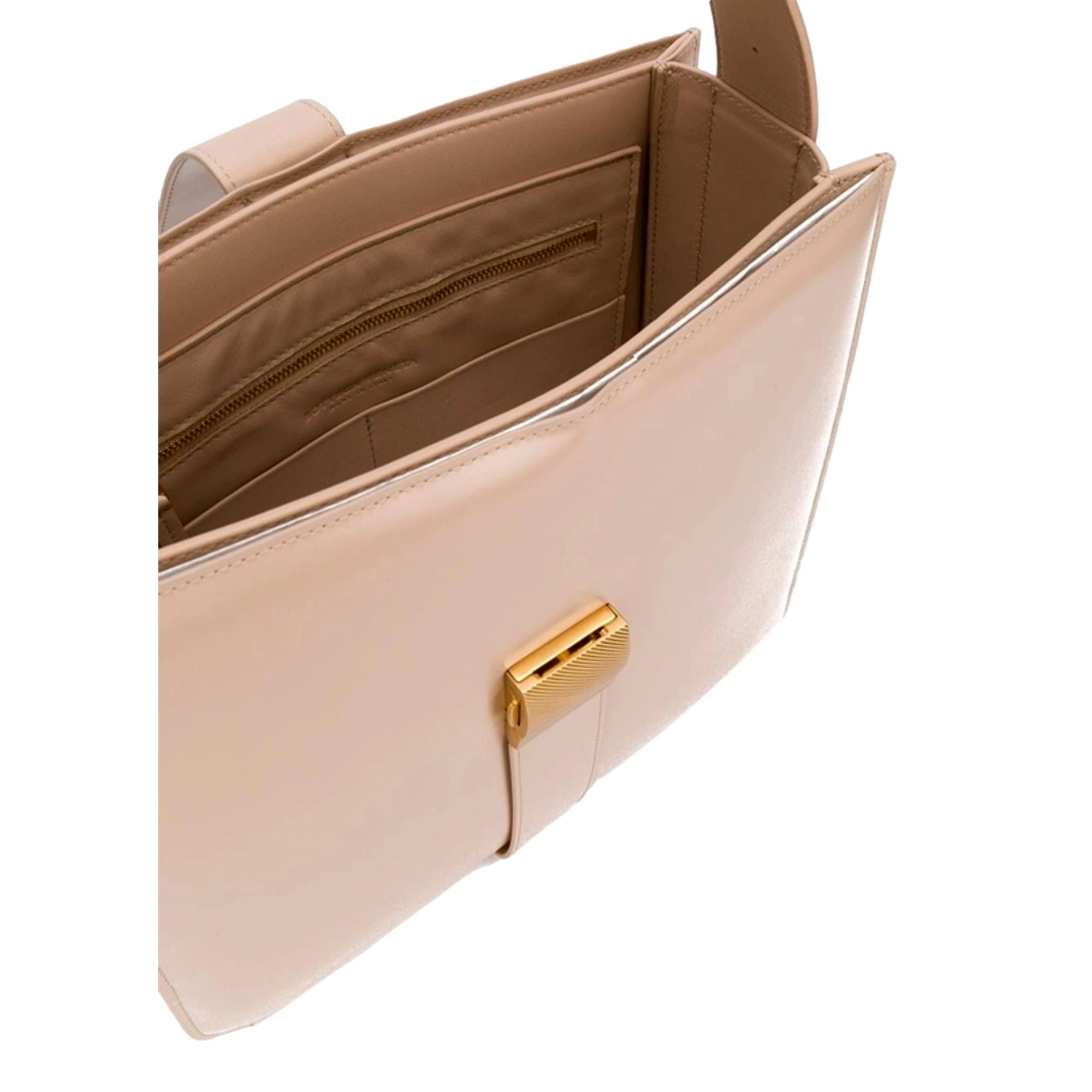 Bottega Veneta Marie Nude Blush Leather Shoulder Bag