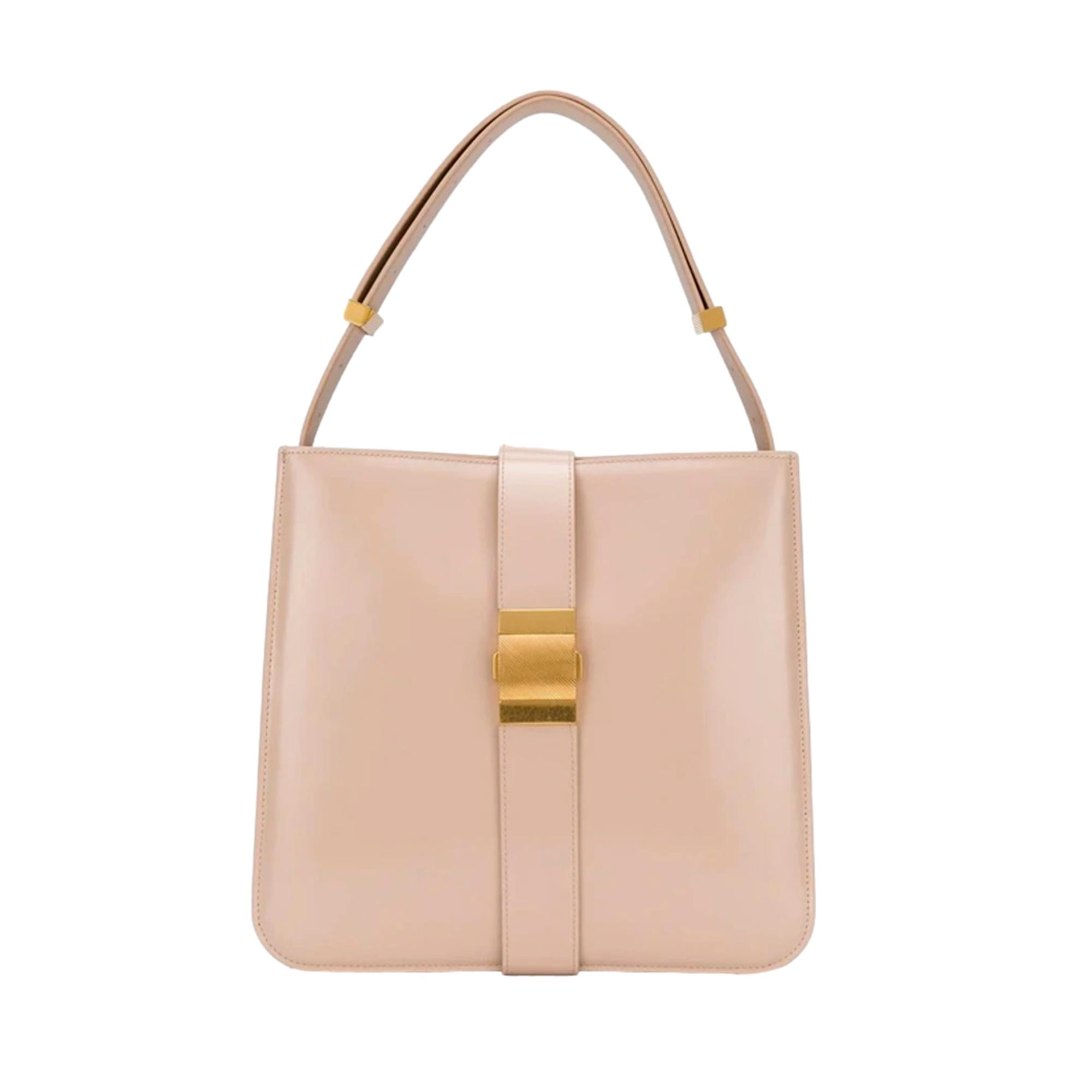 Bottega Veneta Marie Nude Blush Leather Shoulder Bag