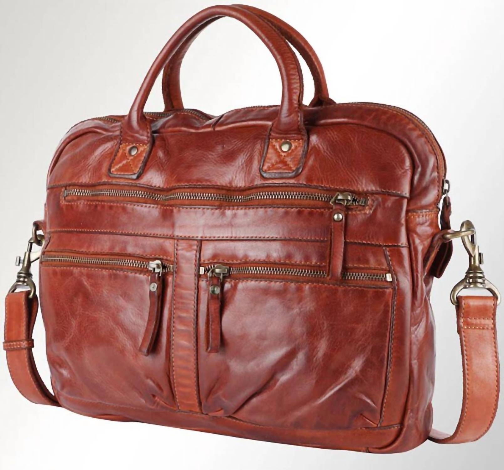 Briefcase Genuine Leather Western Bag - Overture Gifts
