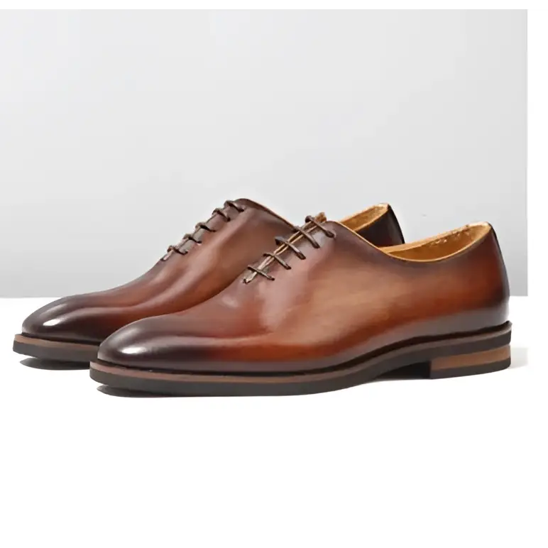 Brown Leather Oxford Shoes for Men