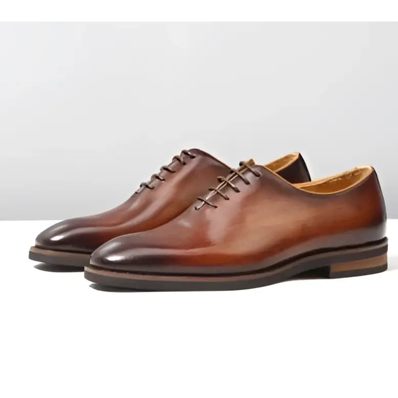 Brown Leather Oxford Shoes for Men