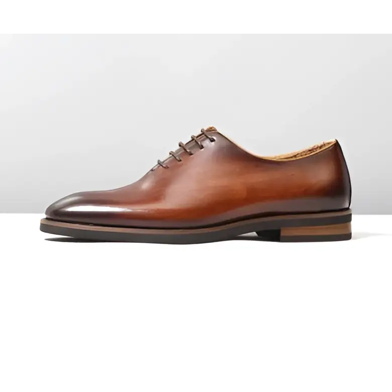 Brown Leather Oxford Shoes for Men