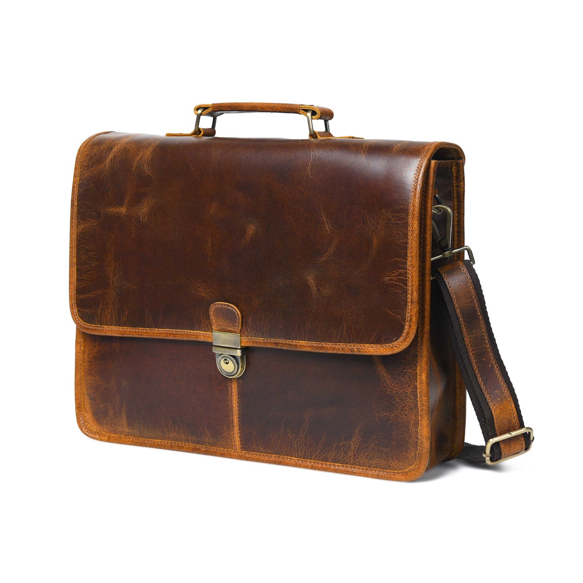 Buffalo Leather Executive Briefcase - Overture Gifts
