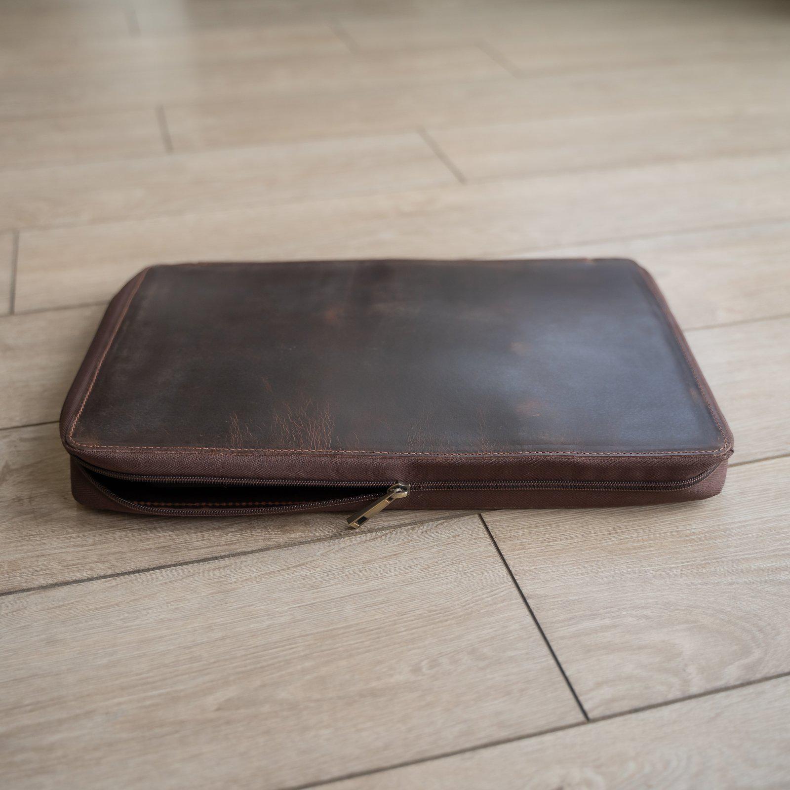 Buffalo Leather MacBook Portfolio - Overture Gifts