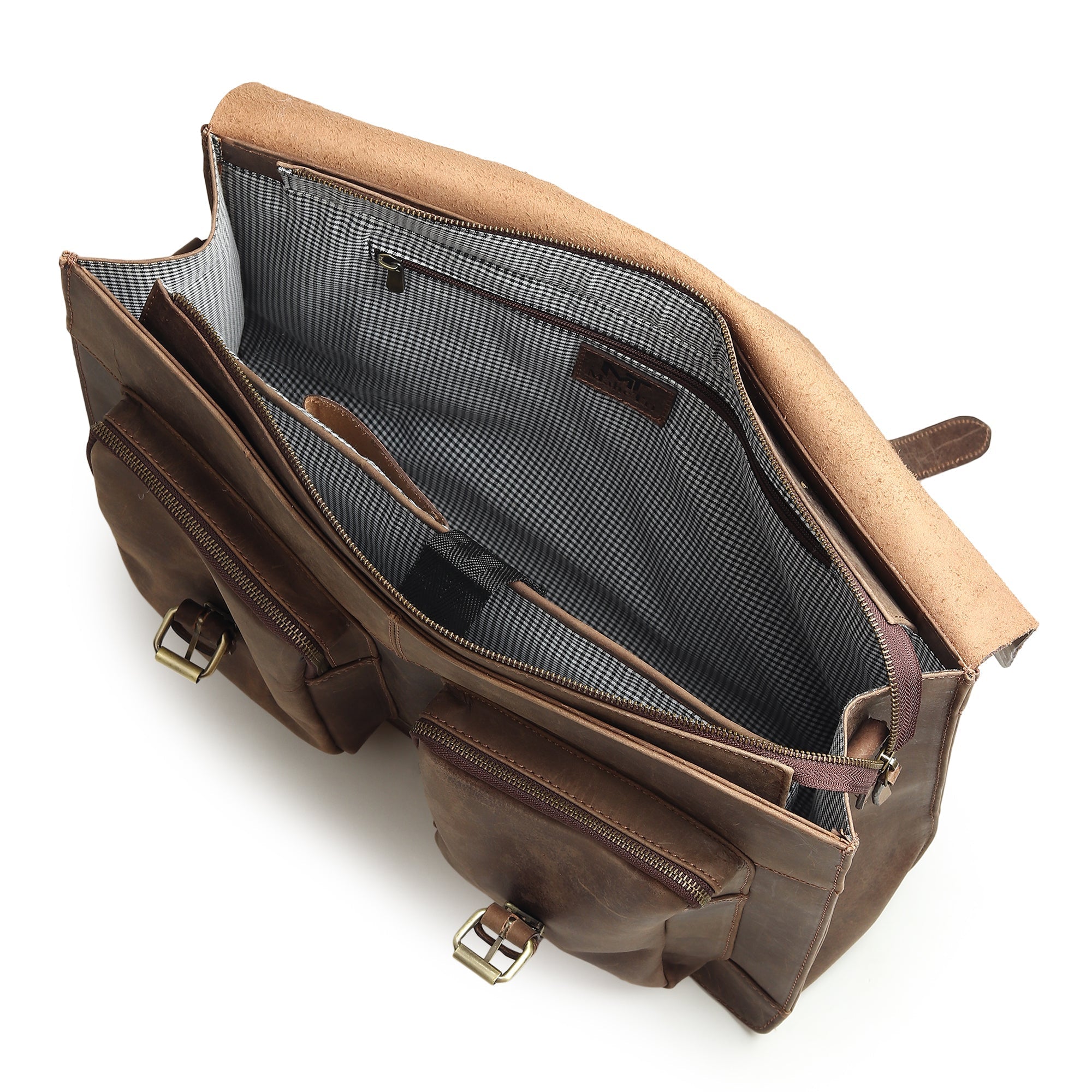 Buffalo Leather Messenger Bag - Overture Gifts