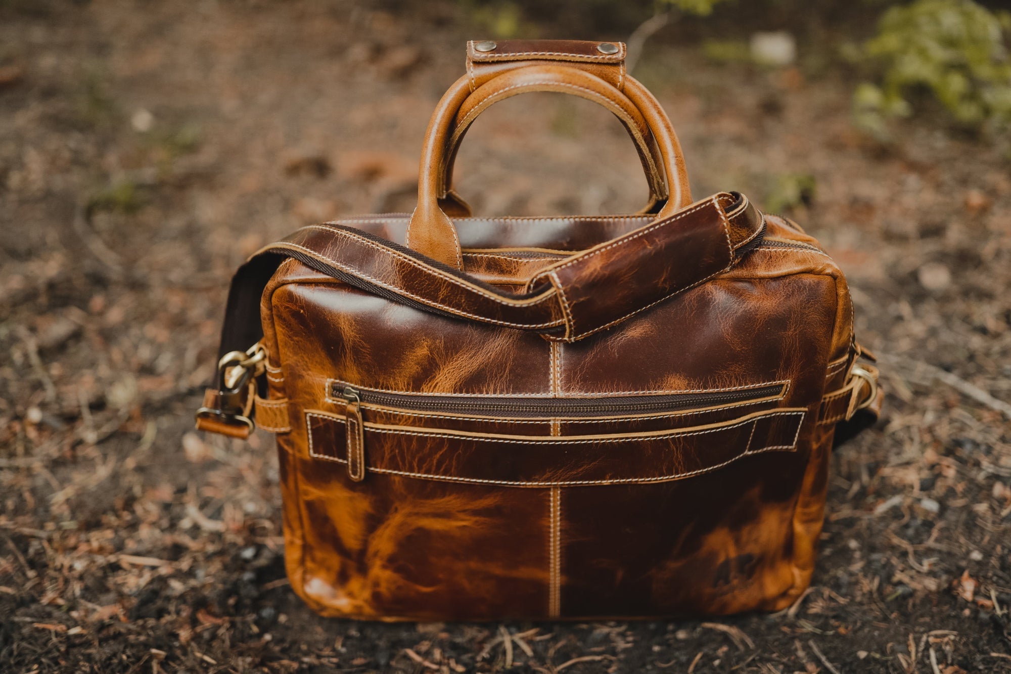 Buffalo Leather Pilot Bag - Overture Gifts