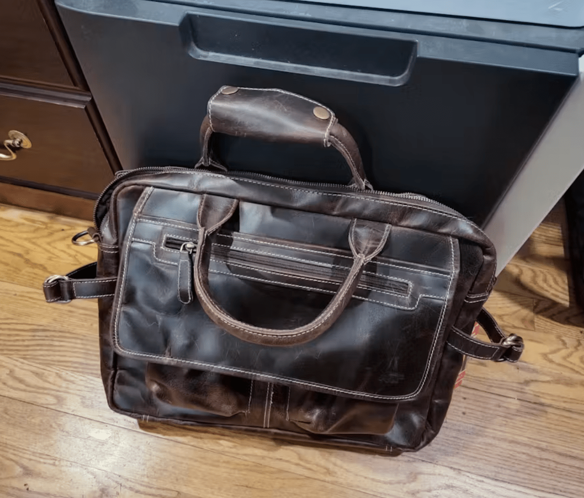 Buffalo Leather Pilot Bag - Overture Gifts