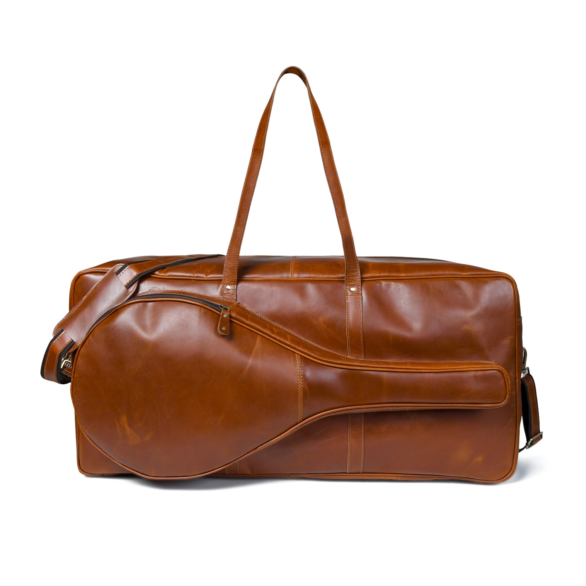 Buffalo Leather Tennis Duffle Bag - Overture Gifts