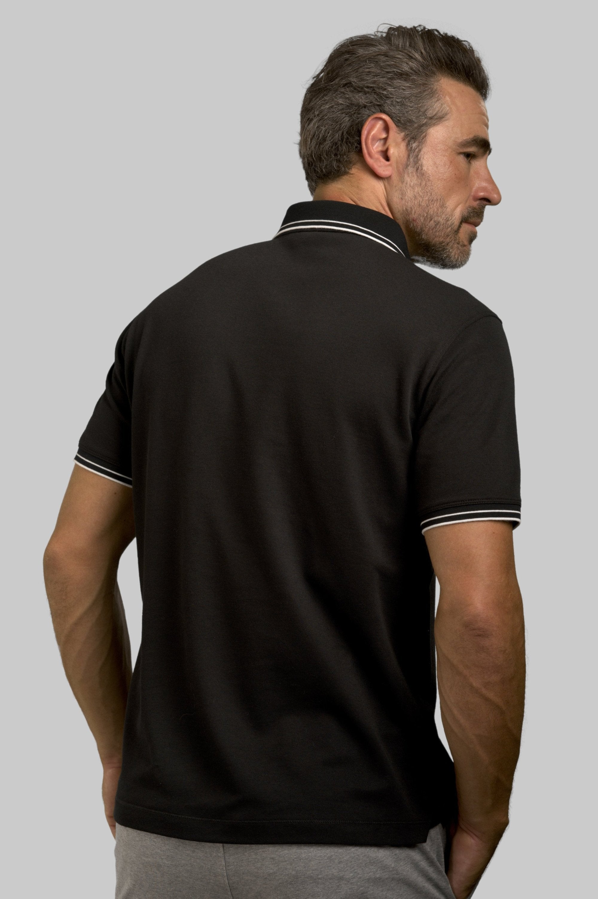 Pocket Polo Shirt - Black - Men