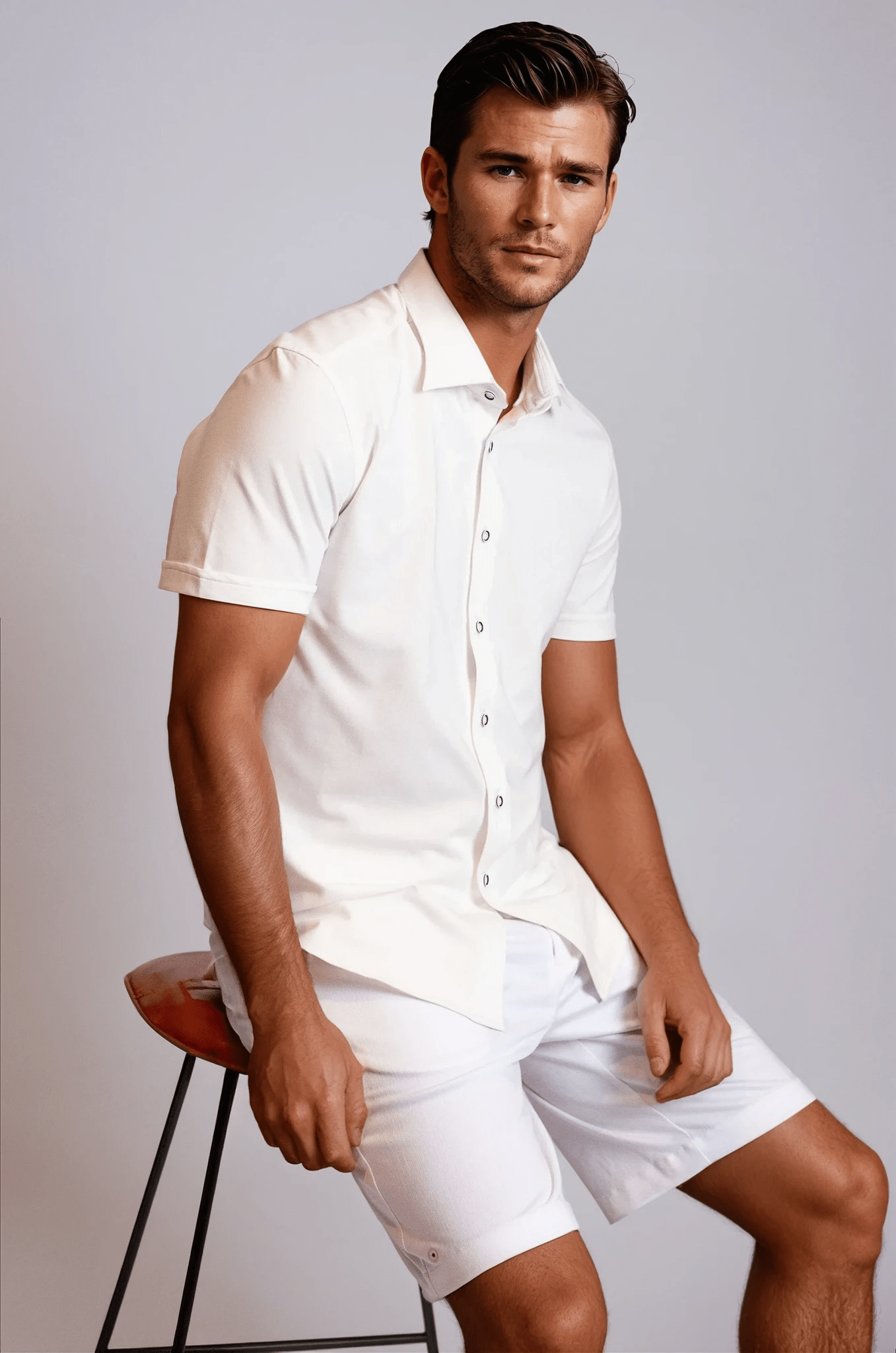 Buki Cinqo 'Single Shot' Short Sleeve Tech Shirt — White - Overture Gifts