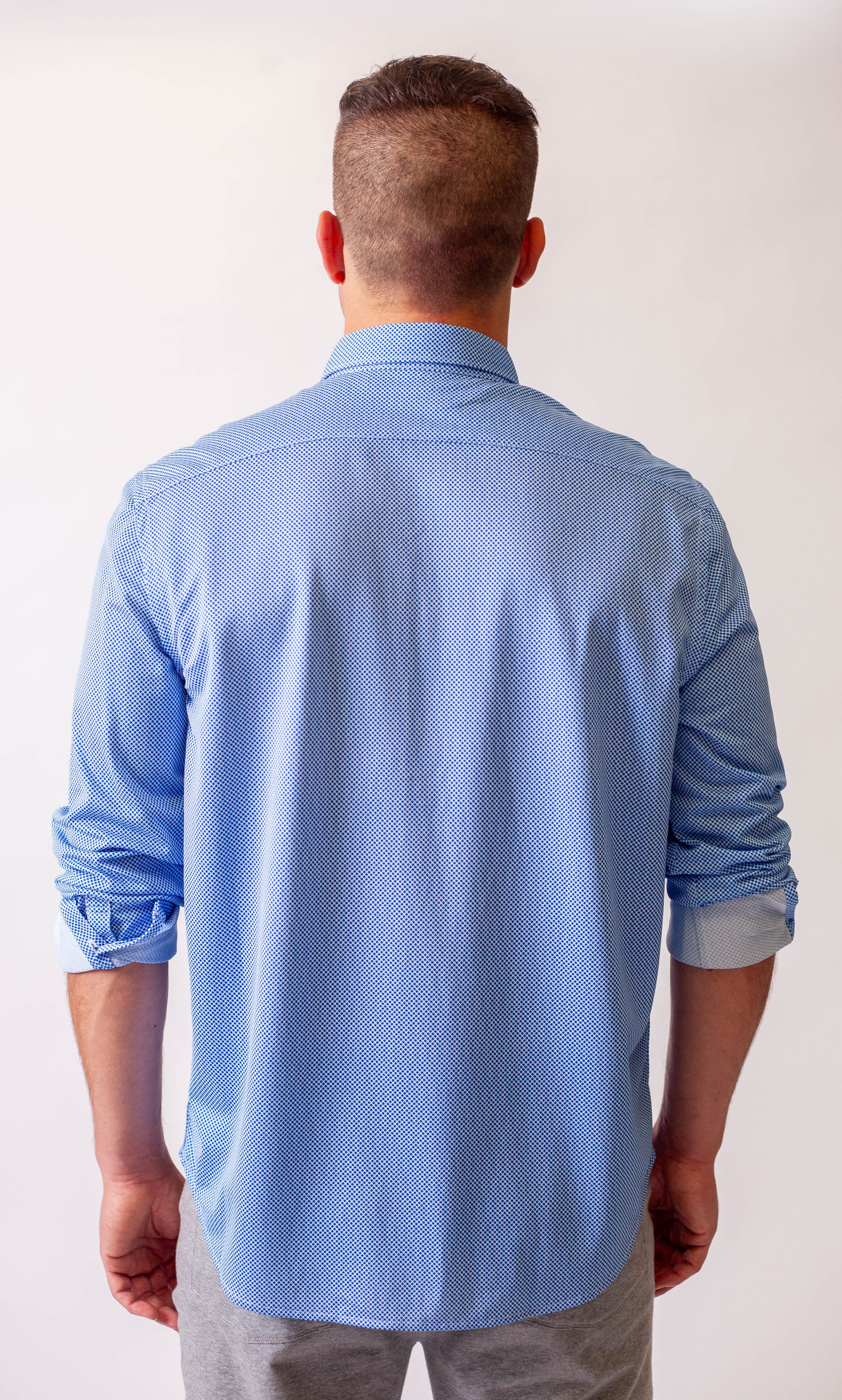 Studio Dot Dress Shirt 2-Pack -Royal Blue/Teal