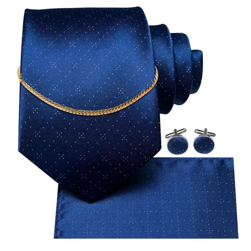 Black Silk Necktie Set Timeless Pocket Square Cufflinks