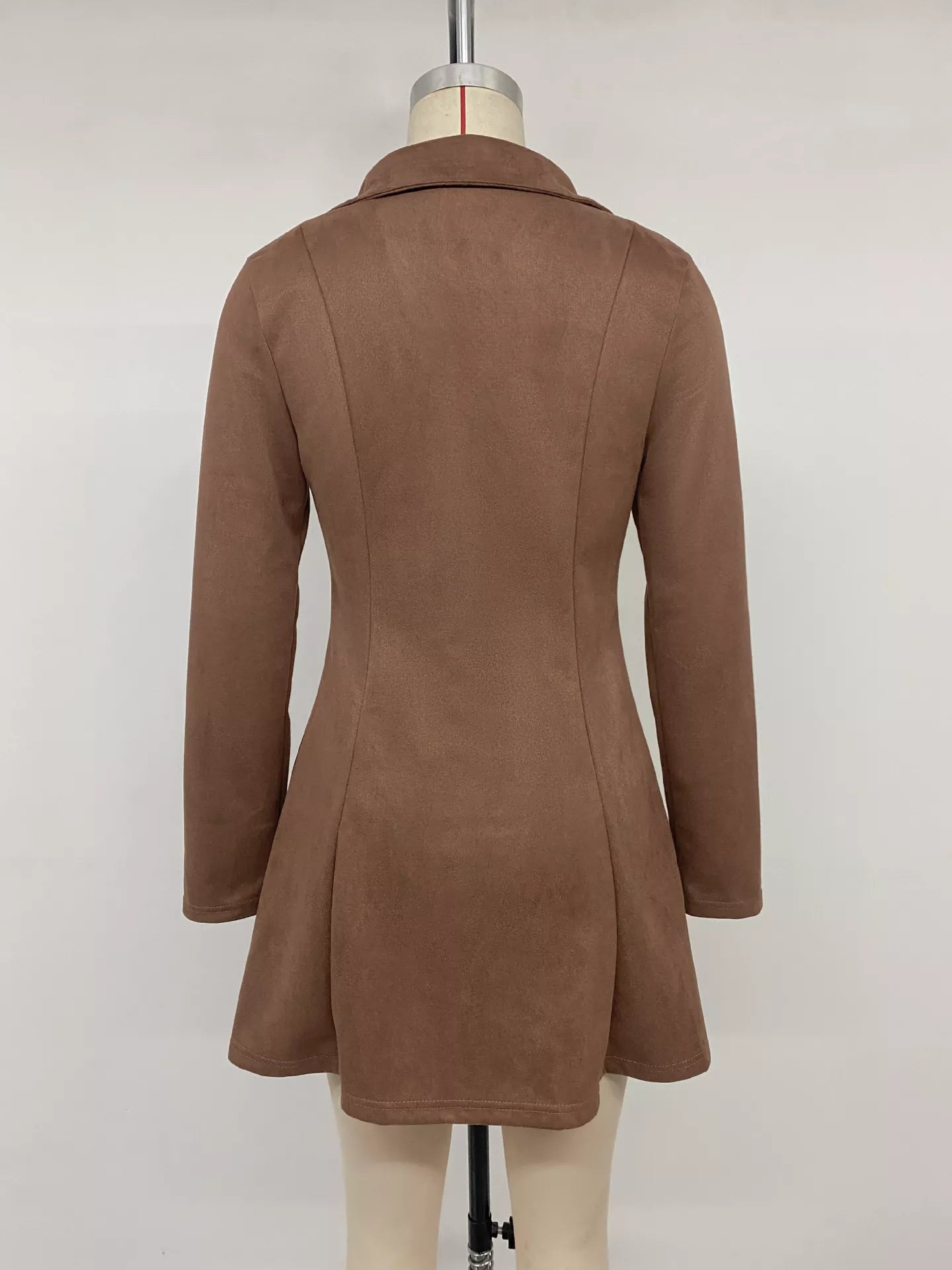 Johnny Collar Long Sleeve Dress