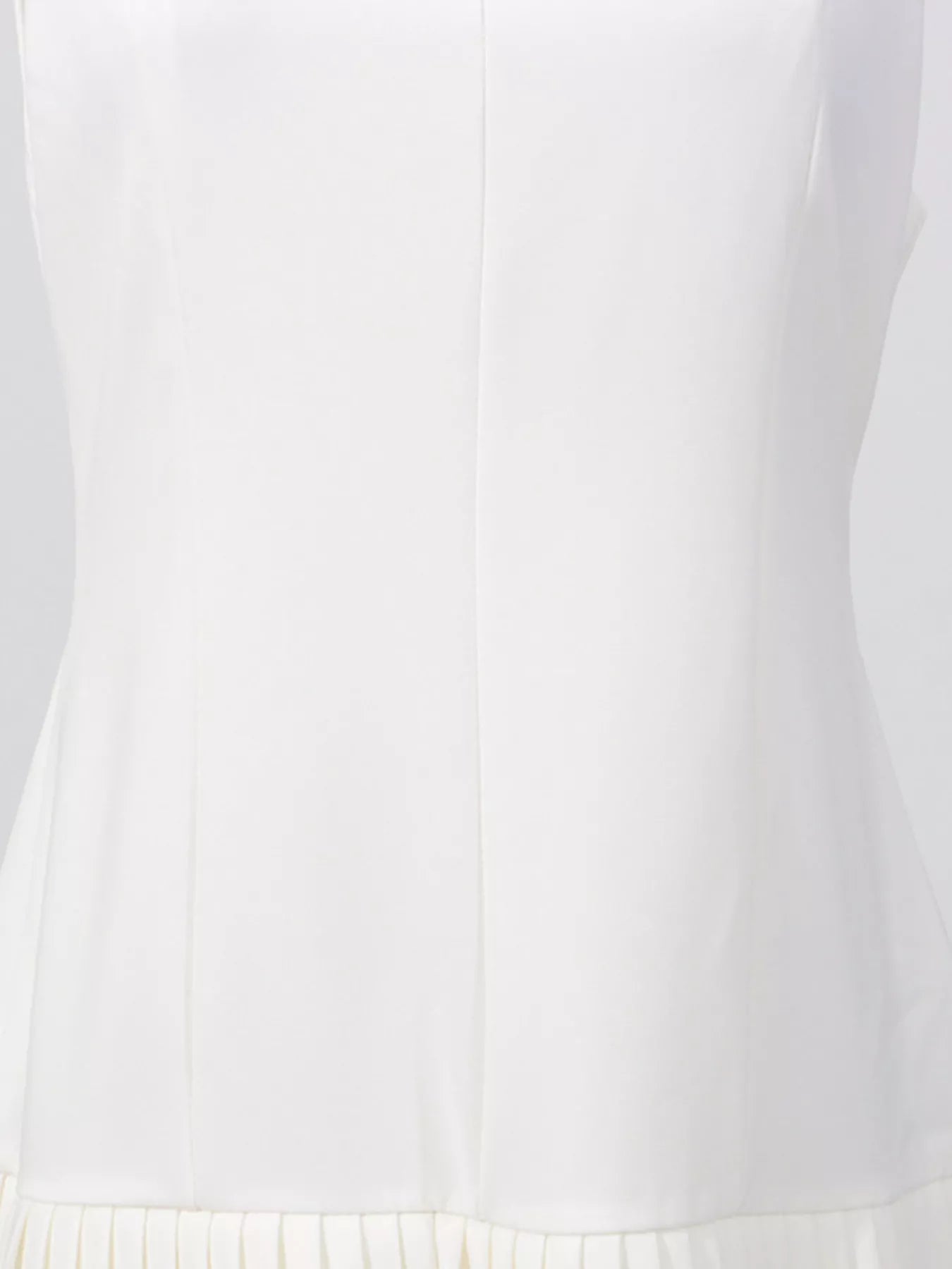 Square Neck Pleated Mini Dress