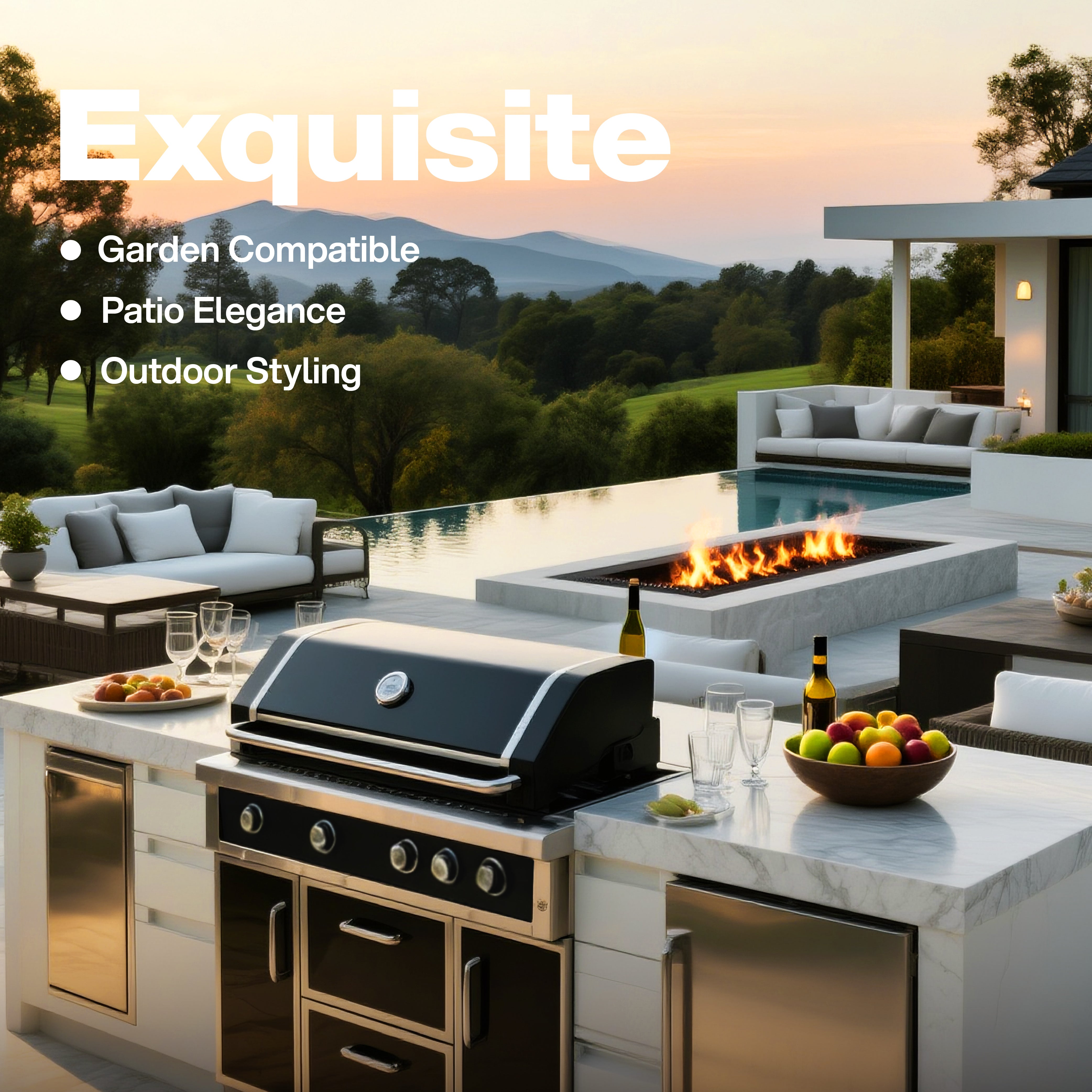 Navratil 49'' Stainless Steel Grill