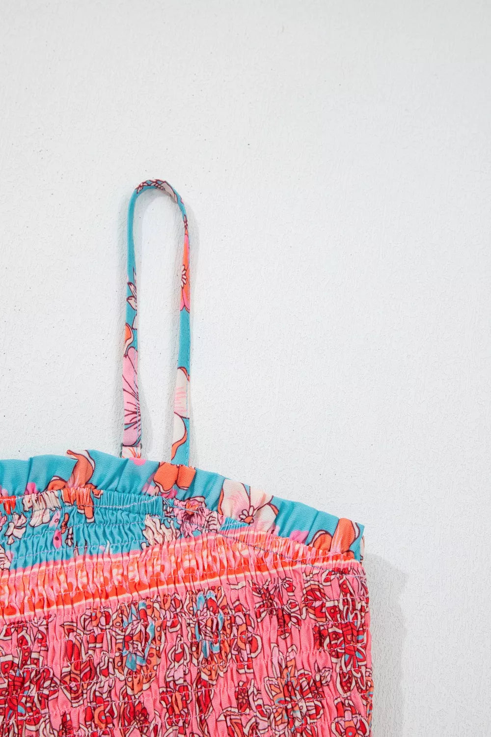 Bohemian Ethnic Print Spaghetti Straps Vacation Maxi Dress