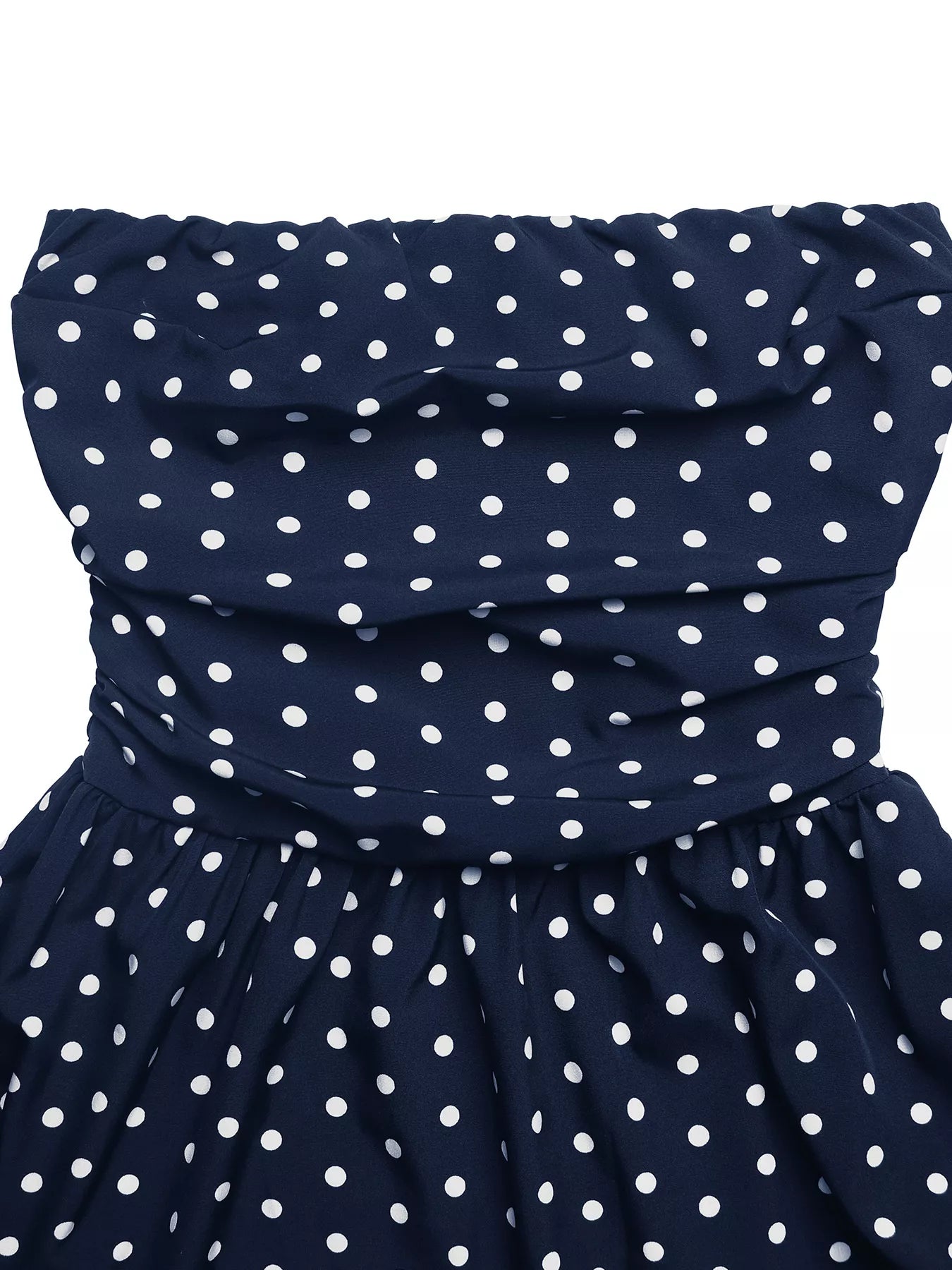 Polka Dot Tube A-Line Dress
