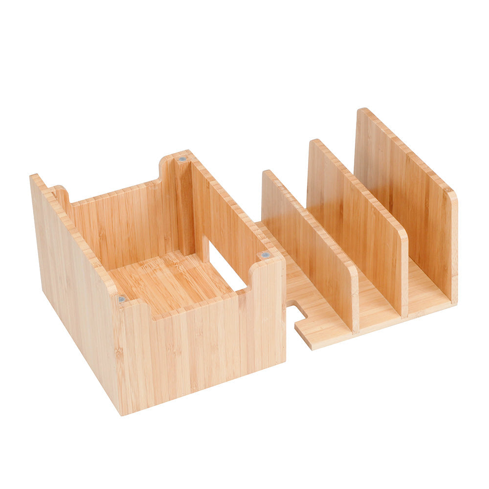Bamboo Personal Stand and Device Organizer
