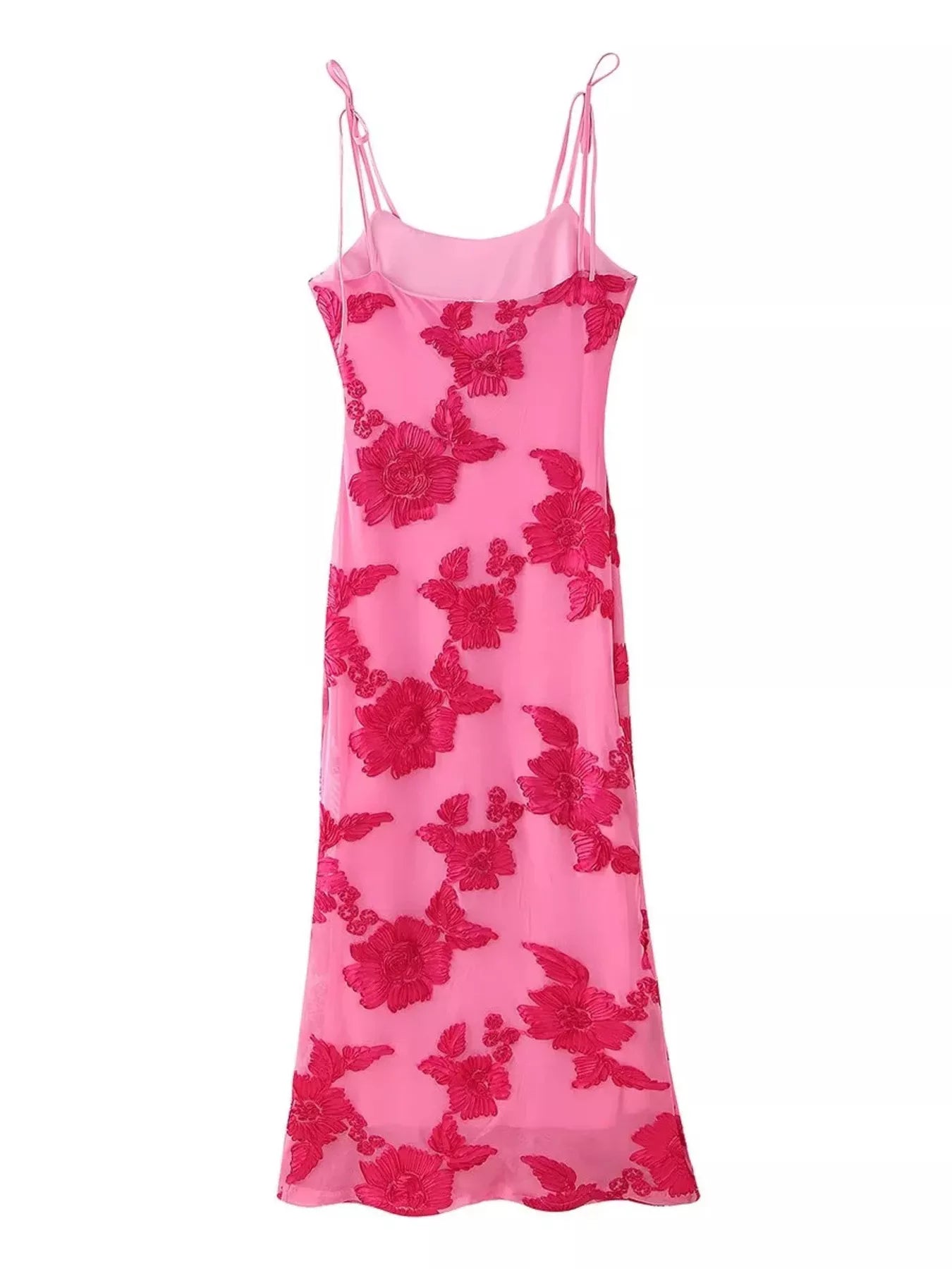 Floral Tie Shoulder Maxi Dress