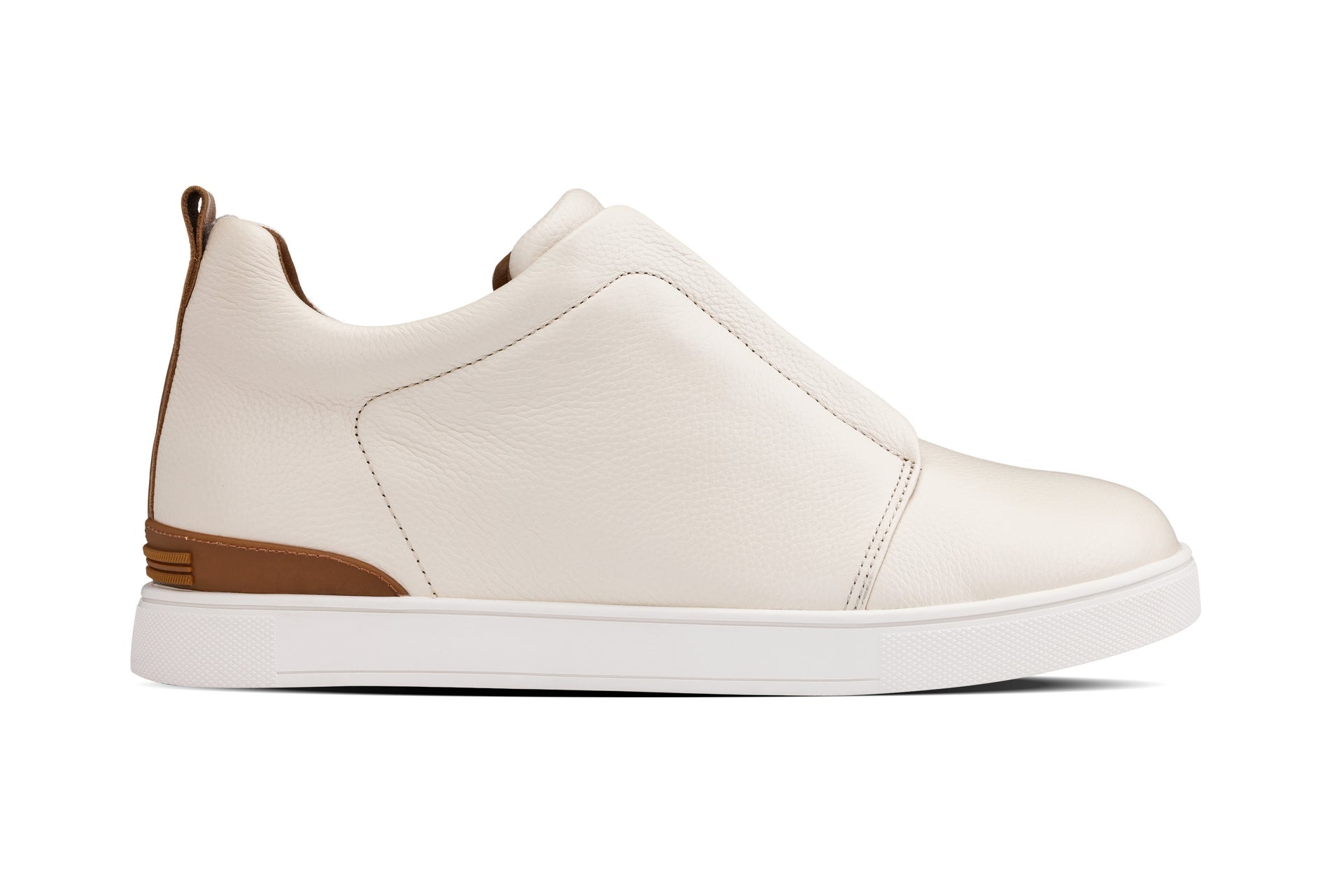 CALTO - J1933 - 2.6 Inches Taller (Off-White) - Slip-On Snoafers - Overture Gifts