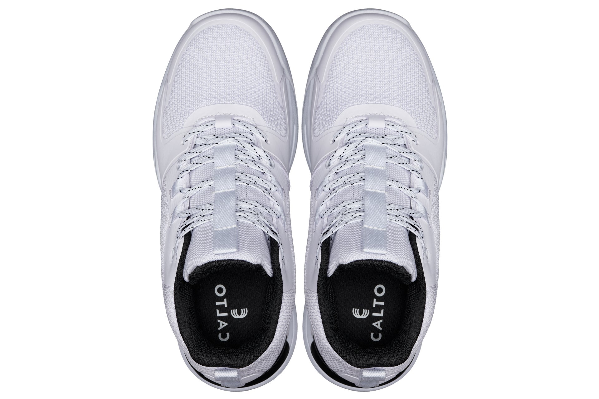 CALTO - Q394 - 3 Inches Taller (White/Black) - Basketball High-Top Sneakers - Overture Gifts