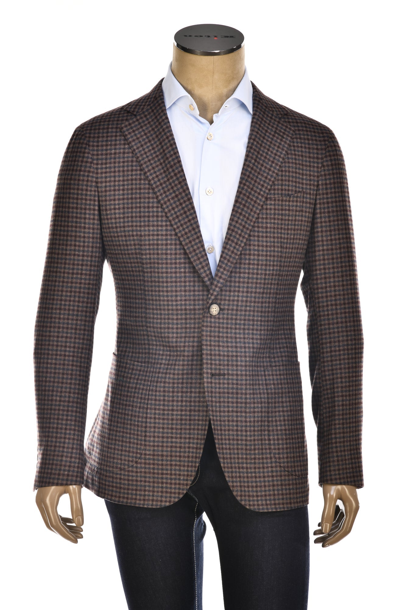 Carlo Barbera Gingham Wool-Cashmere Sport Jacket - Overture Gifts