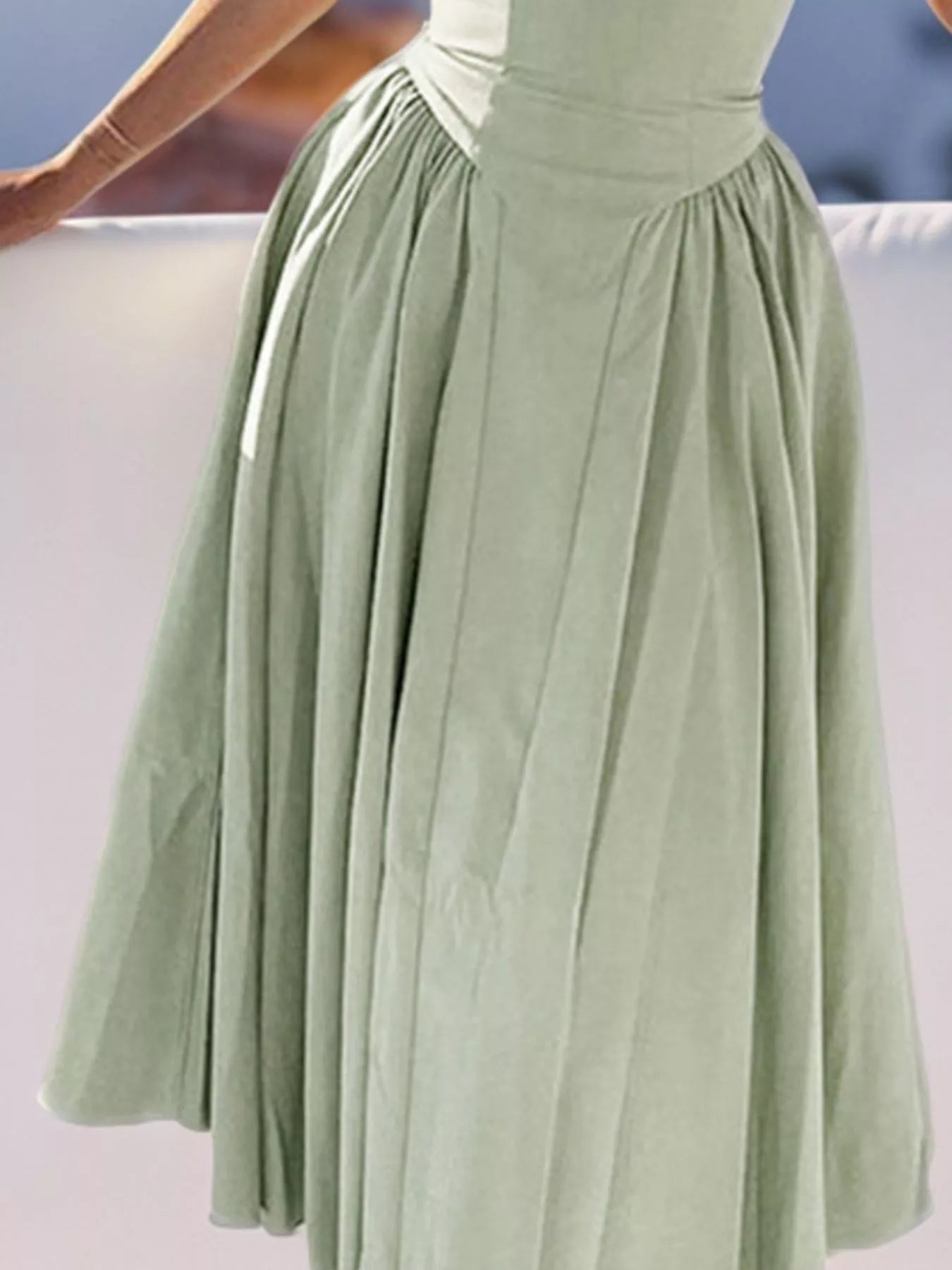 Sweetheart Neck Spaghetti Strap Midi Dress