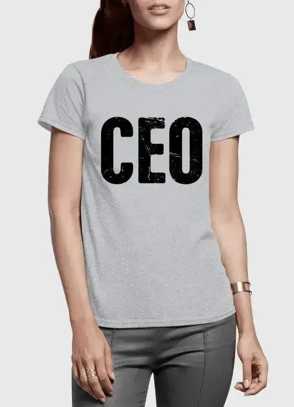 CEO Half Sleeves Women T-shirt - Overture Gifts