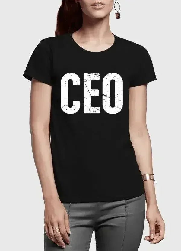 CEO Half Sleeves Women T-shirt - Overture Gifts
