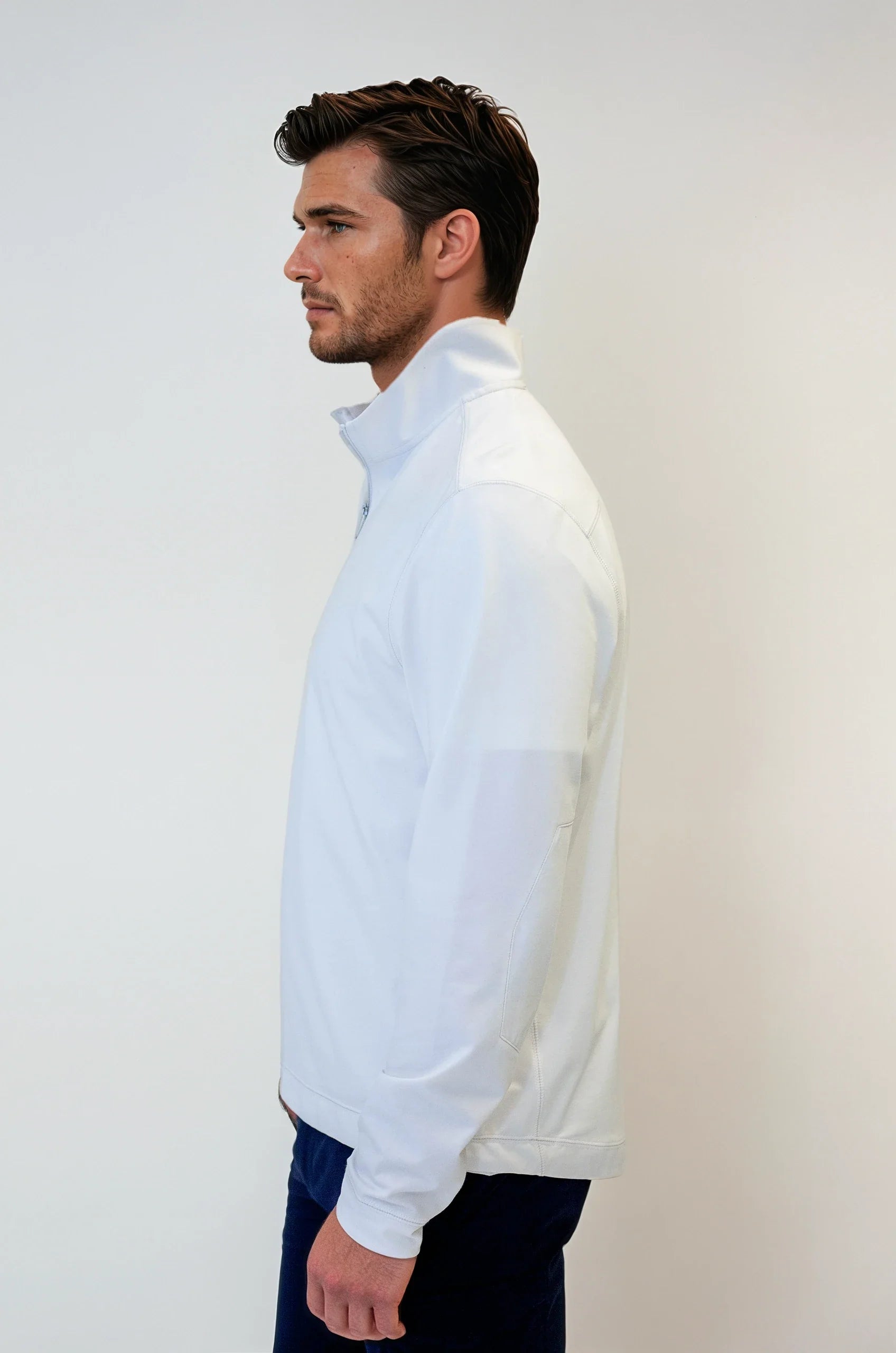 Buki Cinqo Travel Half Zip - White - Men