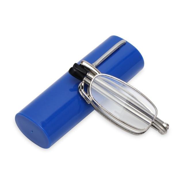 Classic Fashionable Folding Reading Glasses With Case For Men Women Telescopic Rotation Eyeglasses Includes Glasses Case Blue Light Blocking Reading Glasses Folding Reading Glasses, Small Folding Readers for Men Women