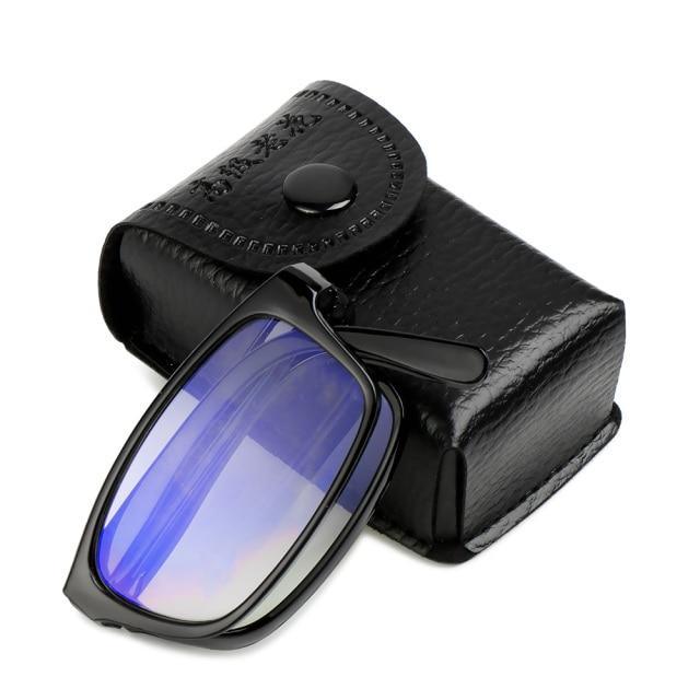 Classic Fashionable Folding Reading Glasses With Case For Men Women Telescopic Rotation Eyeglasses Includes Glasses Case Blue Light Blocking Reading Glasses Folding Reading Glasses, Small Folding Readers for Men Women