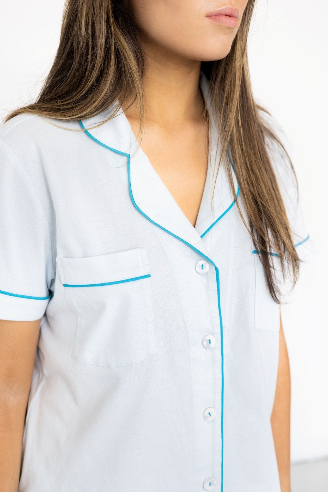 Classic Luxury Capri Pajamas in Brushed Pima Cotton - Overture Gifts
